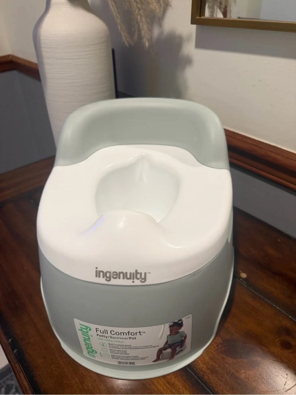 Ingenuity Full Comfort Potty - Sage/White